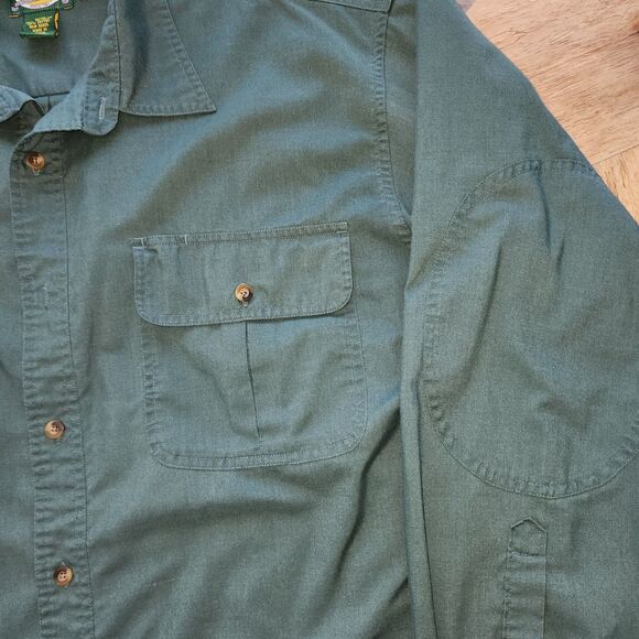 Cabela's Long Sleeve Button Up Blue Shirt Sz XL - Picture 6 of 8